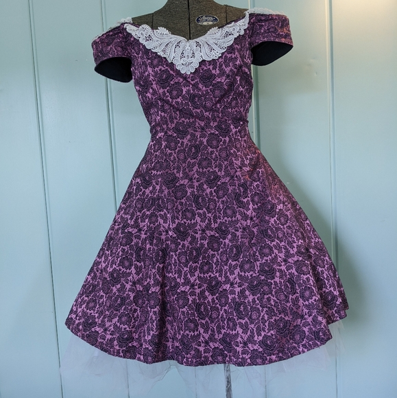 Vintage Handmade 50s Style Dress - Picture 1 of 11